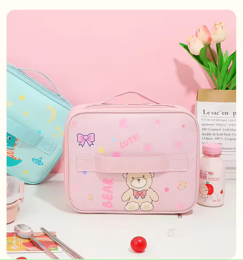 Animated School Thermal Lunch Bag, Cute Large Capacity Lunch Bag, New Style Insulated Kids Lunch Bag Animated School Thermal Lunch Bag, Cute Large Capacity Lunch Bag, New Style Insulated Kids Lunch Bag